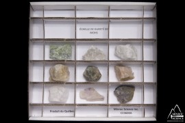 CC0600 Collection de 9 minéraux de l'échelle de dureté